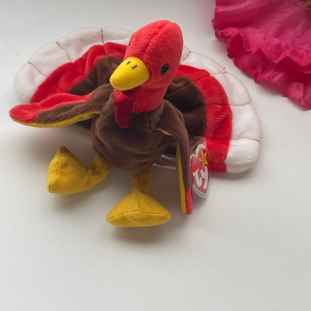 Vintage Very Rare TY Beanie Baby  GOBBLES the Turkey